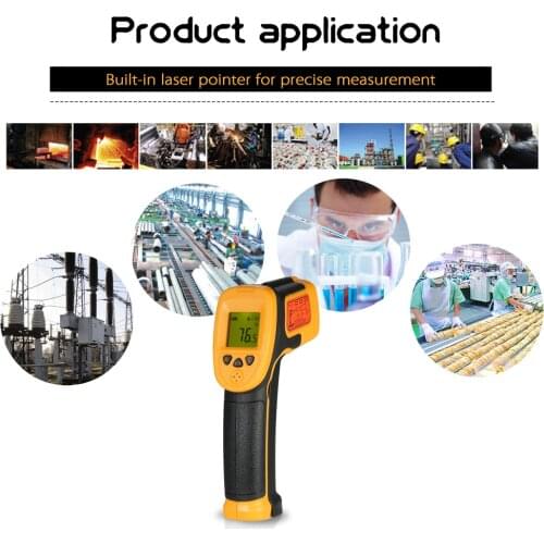 SMART SENSOR Thermometer Digital Thermometer thermal imager Non-contact LCD Infrared Thermometer -32~550°C/-26~1022°F 12:1