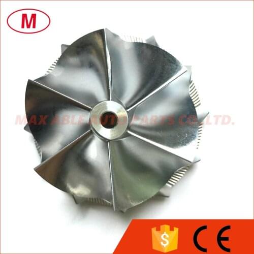 TD04 55.28/65.00mm 6+6 blades High Performance Turbo Billet compressor wheel/Aluminum 2618/Milling wheel for Turbocharger CHRA