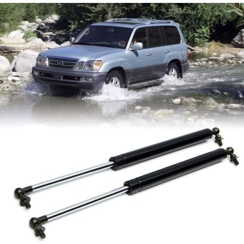 2PCS Front Bonnet Hood Gas Strut Shock Spring Lift Supports Bar for Toyota Landcruiser 100 Series Fit Lexus LX470 1998-2007