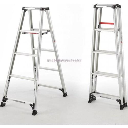 Aluminum Alloy Folding Miter Ladder Expansion Engineering Ladder Decoration Warehouse Portable Ladder Rzs