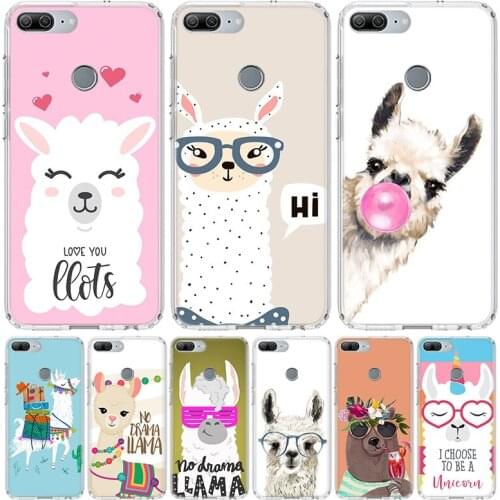 Lama Llama Alpacas Phone Case for Huawei Honor 10 9 Lite Y9 Y5 Y6 Y7 2019 8X 8A 8S 7A 7X 10i 20i Pro V30 Art Coque Capa