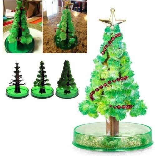 DIY Visual Growing Paper Crystal Tree Amazing Christmas Crystal-Growing Mystical Trees Christmas Trees Stocking Filler Kids Toys