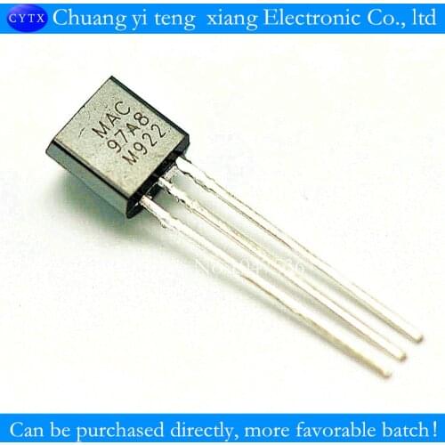 MAC97A8 bidirectional thyristor TO 0.6 A / 600V- 92 (100PCS/lot)