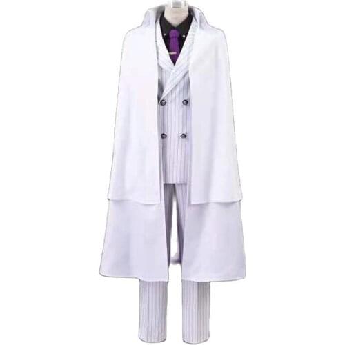 Hot Game Promise of Wizard Owen Cosplay Costume Men Women White Suit Uniform Accessories Halloween Carnival Party Suit Outfit