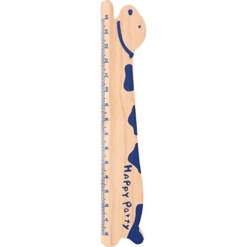 Cute Cartoon Wooden Rulers 15cm Student Rulers Dog, Hippo, Giraffe Measuring Drawing Ruler Office School Supplies Student Gifts