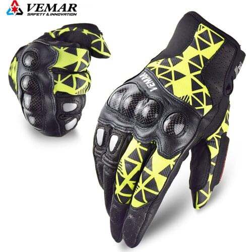 VEMAR Motorcycle Gloves Outdoor Luvas Guantes Moto Motocross Suomy Touch Screen Summer Racing Motorbike Bicycle Protective Glove