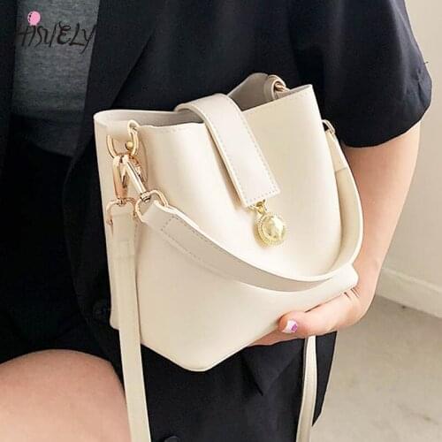 New Black Mini PU Leather Bucket Crossbody Bags For Women 2021 Scofy Fashion Trendy female Shoulder Handbags And Purses bolsos