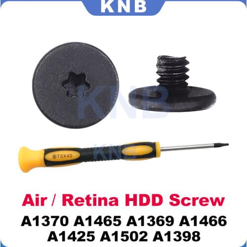 New For Macbook Retina A1425 A1502 A1398 Air A1370 A1465 A1369 A1466 Hard Drive HDD SSD WiFi Card Screw with T5 Screwdriver