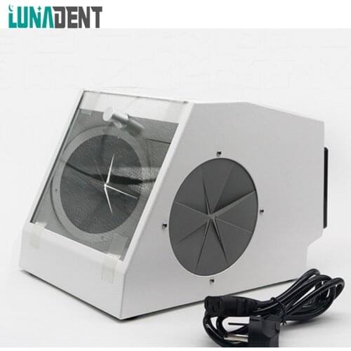 Dental Sandblasting Box Supply Equipment With LED Light Dental Sandblaster Cover Collector Dust-proof Case With LED Light