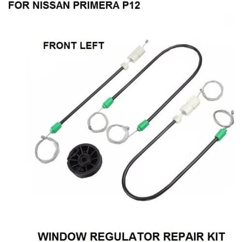 WINDOW REGULATOR REPAIR CABLES AND ROLLER FOR NISSAN QASHQAI FRONT-LEFT 2002-2016