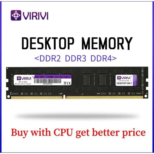 Desktop Ram VIRIVI DDR3 DDR4 DDR2 2G 4GB 8GB 1333 1600 800 MHz Memory 240pin1.5V AMD/intel New dimm cpu PC motherboardram