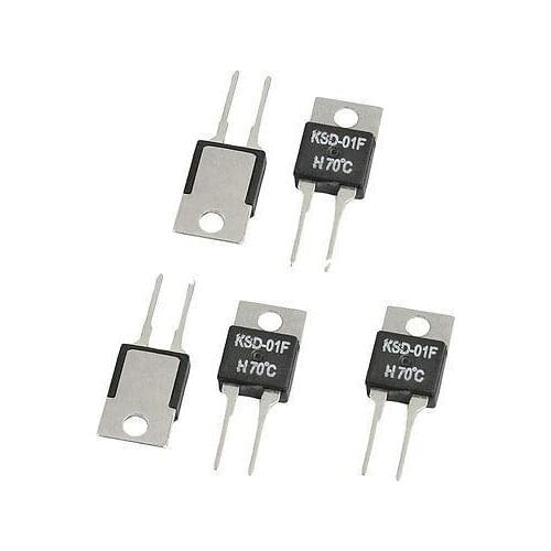 5pcs KSD-01F NC Normal Closed 100C-130C 105/110/115/120/125C Celsius TO-220 Temperature Switch Controllor Thermostat 250V