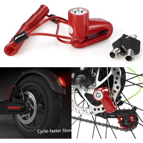 Portable Anti-Theft Disc Brakes Lock with Steel Wire for Xiaomi Mijia M365 Electric Scooter Skateboard Disc Brakes Wheel Lock