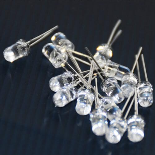 100pcs 5mm LED Diode Flash White RED Blue Green Yellow Pink RGB Flashing Blinking 2Pins Clear Light Emitting Diodes Lampada Diod