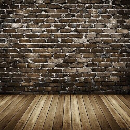 TR 7x5ft New Arrival Vinyl Photography Backdrop Vintage Brick Wall Wood Floor Photo Studio Photography Background Custom Photos