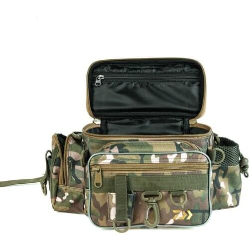 Outdoor Camouflage Shoulder Crossbody Bags Large Capacity Men Tactical Sports Travel Climbing Hunting Multi-Purpose Fishing Bag