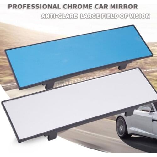 1pcs Universal 290mm 330mm HD Car Rear View Mirror Wide-angle Rearview Mirror Plane Wide Interior Clip-on Rear Mirrors Panoramic