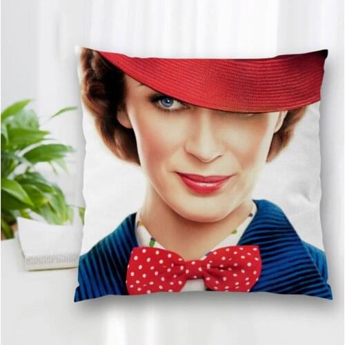 High Quality Custom Emily Blunt Actor Square Pillowcase Zippered Bedroom Home Pillow Cover Case 20X20cm 35X35cm 40x40cm