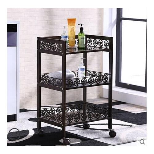 High-grade, wrought iron car beauty. Beauty trolley. Nail spa salon tool