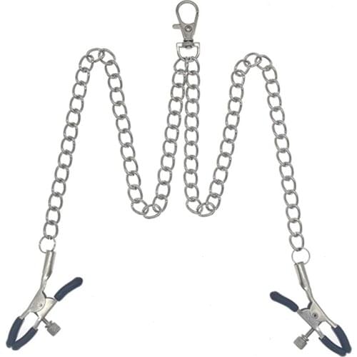 Key Clip Chain Nipple Clamps Clit Pincher Nipple Clip On Sex Bondage Boob Clitoris Clamp Clips Adult Toys For Woman