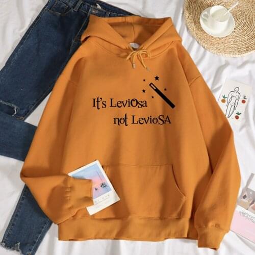 Its LEVIOSA Not LEVIOSA Print Sweatshirt Female Fashion Fleece Hooded Autumn Crewneck Hoodie Casual Fleece Oversize Clothes Men