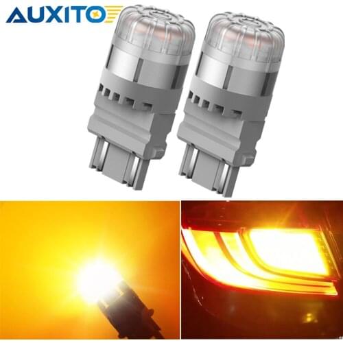 2X 3157 T25 P27/7W LED Turn Signal Bulb 9PCS 3020SMD 3156 T25 P27W 3056 4156 Led Signal Lamp For Ford Focus Fusion F150 Escape