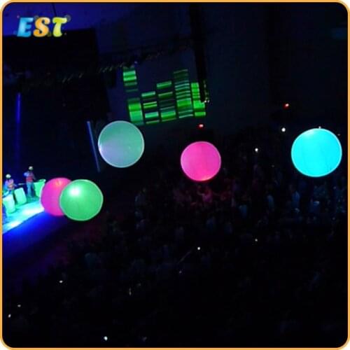 80cm Inflatable LED Crowd Ball Zygotes Interactive Lighting Balls Led Balloon Lights For Stage Decoration