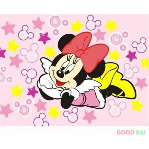 Disney 5D Diy Diamond Painting Mosaic Cartoon Mickey Minnie Diamond Embroidery Home Decor Christmas Cross Stitch Kits Kids Gifts