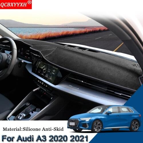 Car Styling Fit For Audi A3 2020 2021 Auto Dashboard Protective Mat Shade Cushion Pad Rose Carpet Mat Cover Internal Accessories