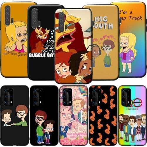 GX34 Big Mouth Silicone Case for Huawei P9 P10 P20 P30 P40 Y6 2018 Y7 Y9 Lite Pro Max Prime Mini