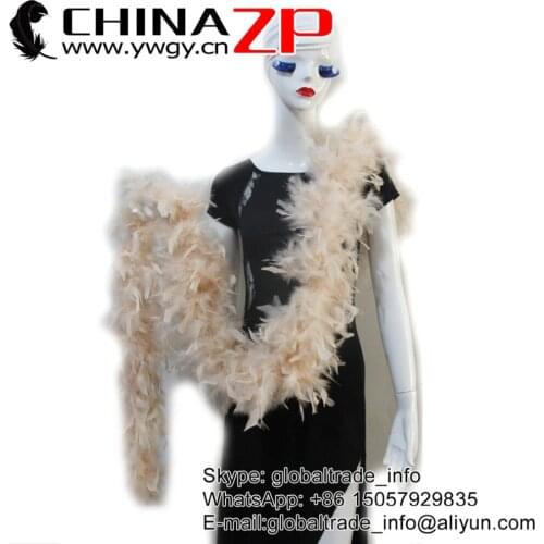 CHINAZP Factory 10yards/lot 80G Fantastic DIY Decoration Dyed Ivory Fluffy Turkey Chandelle Feather Boas