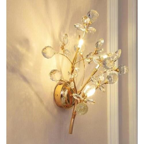 Crystal Wall Lamp Bedroom Wall Lamp Living Room Wall Lamp Dining Room Wall Lamp Study Room Wall Lamp