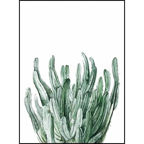 Canvas Painting Watercolor Tropical Leaves Poster Print Green Leaves Nordic Modern Wall Art Picture For Living Room Home Decor