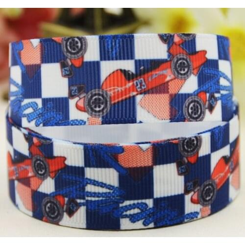 22mm 25mm 38mm 75mm Car Cartoon pattern printed Grosgrain Ribbon party decoration 10 Yards X-04229