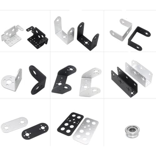 Servo Bracket For Standard Servo Steering Bearing Bracket To DIY Humanoid Robot Arm Robotic Part Accessory Platfrom U Beam L Toy