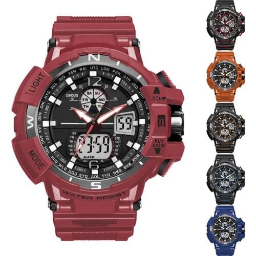 Fashion Cool Waterproof Men Analog Quartz Digital Watch Sports Military Date Clock Watches