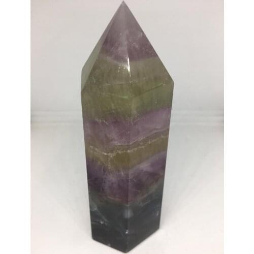 Natural Rock Fluorite Crystal Points Single Crystal Point Healing