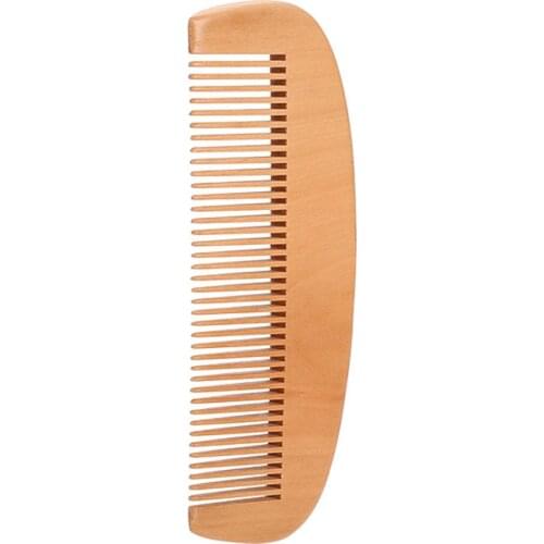 Portable Mens Beard Wooden Comb Kit Mustache Hair Care Brush Shape Tools