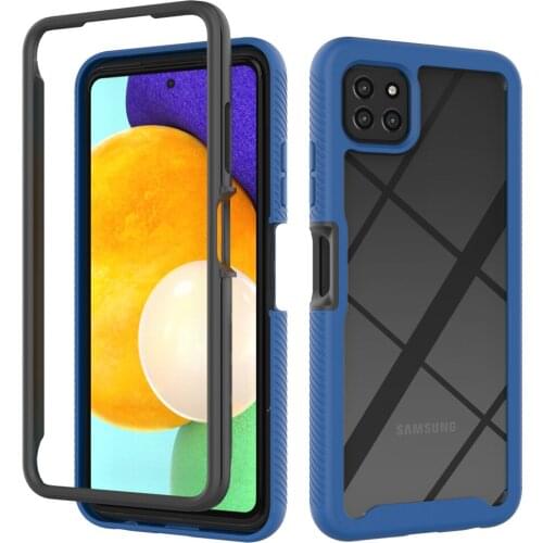 Transparent Acrylic PC Cover TPU Frame Non Slip Bumper Fundas For Samsung Galaxy A22 5G A226 A226B Case Coque Shockproof Shell