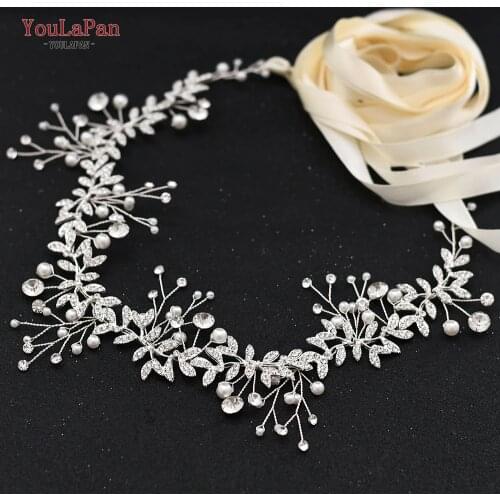 TOPQUEEN SH233-S Silver Diamond Belt Bridal Belts Crystal Wedding Belt Rhinestone Belts Formal Dress Alloy Leaves Bridal Belt