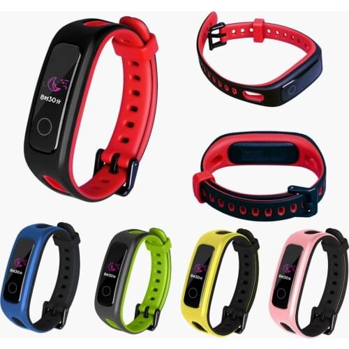 Bracelet For Huawei Band 4E / 3E Smart Band Strap Silicone Wristband For Huawei Honor Band 4 Running Version Smart Accessories