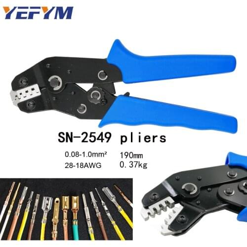 SN-2549 terminal crimping pliers = SN-28B + SN-01BM eupop crimping tool 0.08-1mm2 28-18AWG 2.54 spring 2510 terminal wire tool