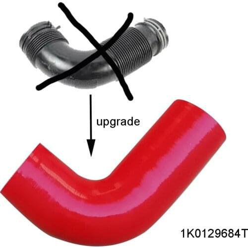 VW Beetle Cabrio Cabriolet Bettle CC Eos 1.4TSI Connecting Pipe Air Intake Hose 1K0129684T 1K0 129 684 T