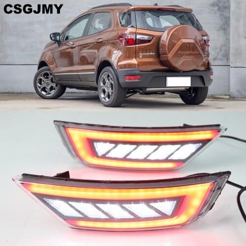 1Set LED Rear Bumper Light Fog Lamp Brake Warning Light Reflector Lamp For Ford Ecosport 2013 2014 2015 2016 2017 2018 2019