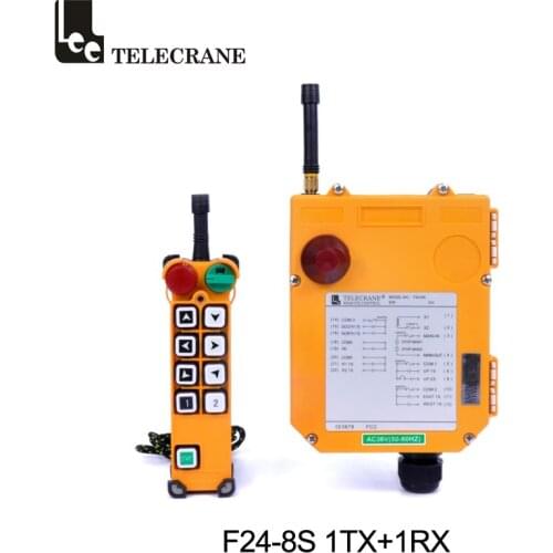 Telecrane F24-8S single speed 8 keys wireless crane radio industrial remote control push button switch