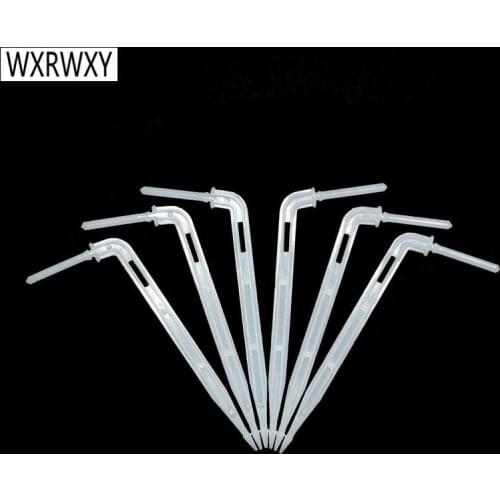 1/8" Drip arrow dropper white Bend drip emitter arrow for greenhouse water saving irrigation fittings 40pcs