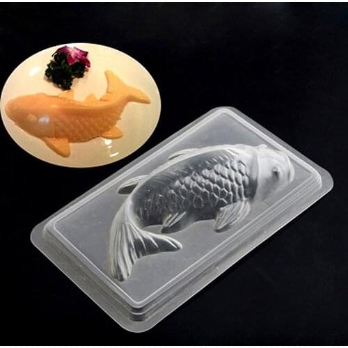 Hot Sales Home Kitchen Tool DIY 3D Koi Fish Cake Chocolate Rice Mould Jelly Handmade Mold