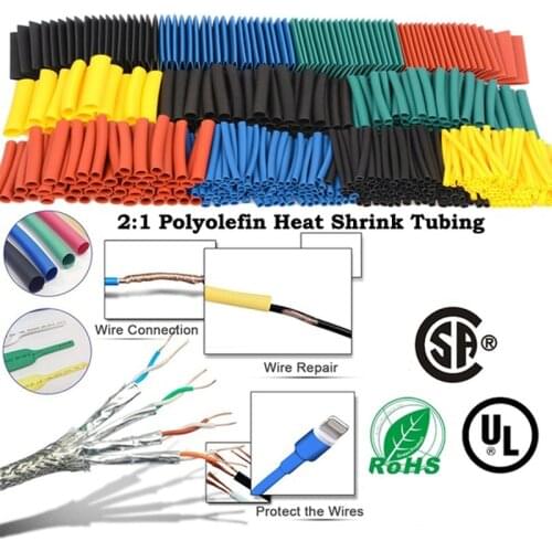 164pcs Thermoresistant tube Heat Shrink wrapping kit, termoretractil Shrinking Tubing Assorted Wire Cable Insulation Sleeving