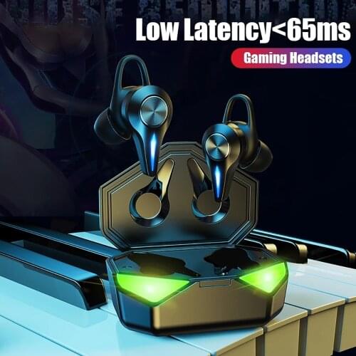 2021 New TWS Gaming Headset K5 Wireless Headphones for Jogging Bluetooth Hands-Free Earbuds Sport Gamer Earphones for Cell Phone