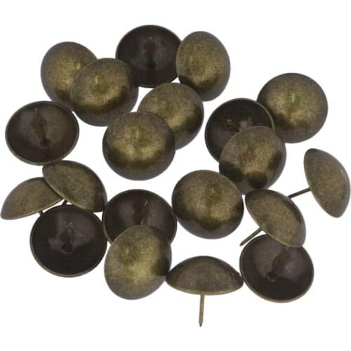 37 x 30mm Replacement Bronzy Antique Upholstery Nails Tacks Studs Thumb Tack Push Pins Ancient Style Furniture Fix Pack of 20